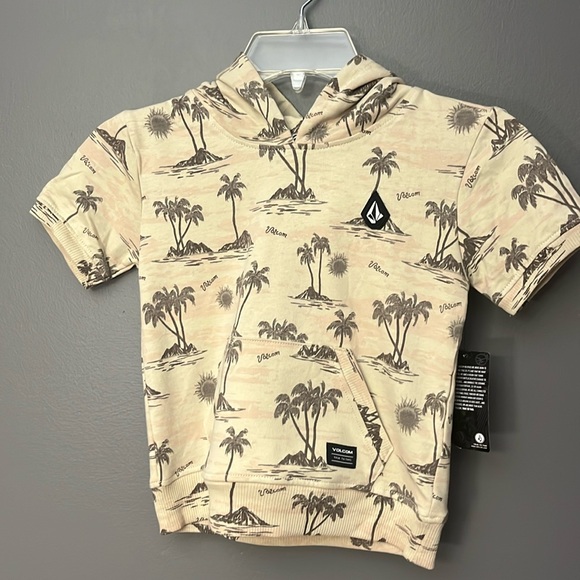 Volcom Kids Short Sleeve Hoodie - Size 4T - NWT - Picture 1 of 8